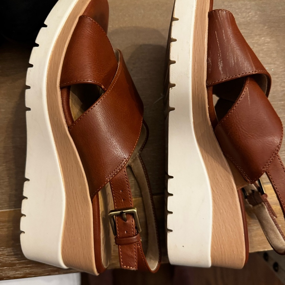 Women's Brown Sandals - Picture 2 of 4